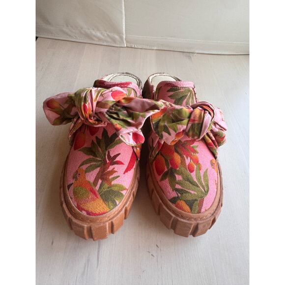 FARM RIO pink Bow Mule Sneaker size 6 - Picture 3 of 12